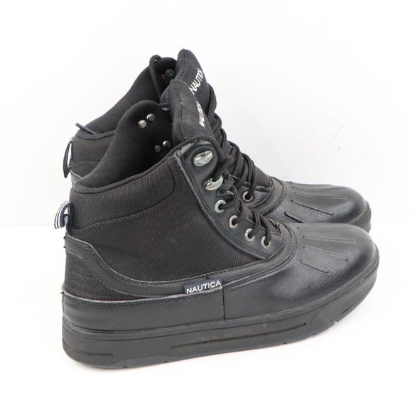 Vintage Nautica Leather Rubber Snow Duck Boots 7 main image 5
